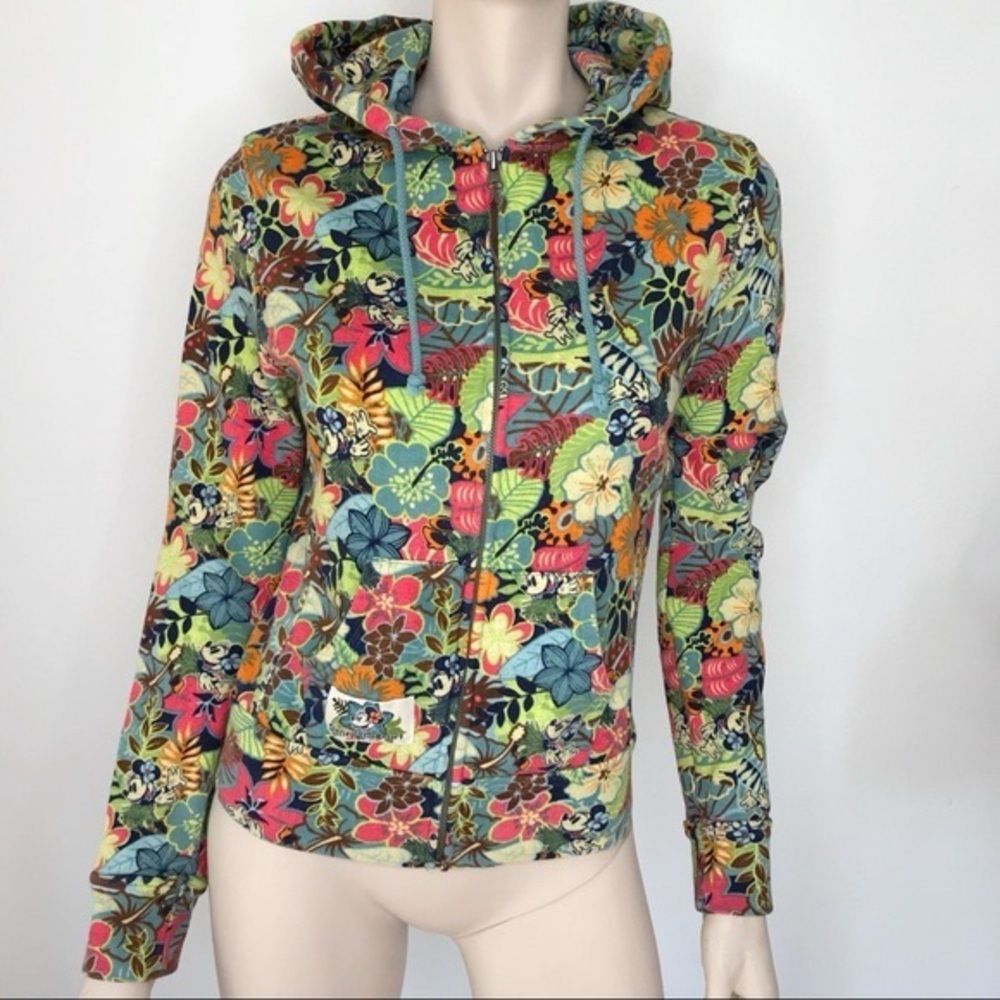 DISNEYLAND RESORT Hoodie Hawaii Minnie Tropical Size Medium